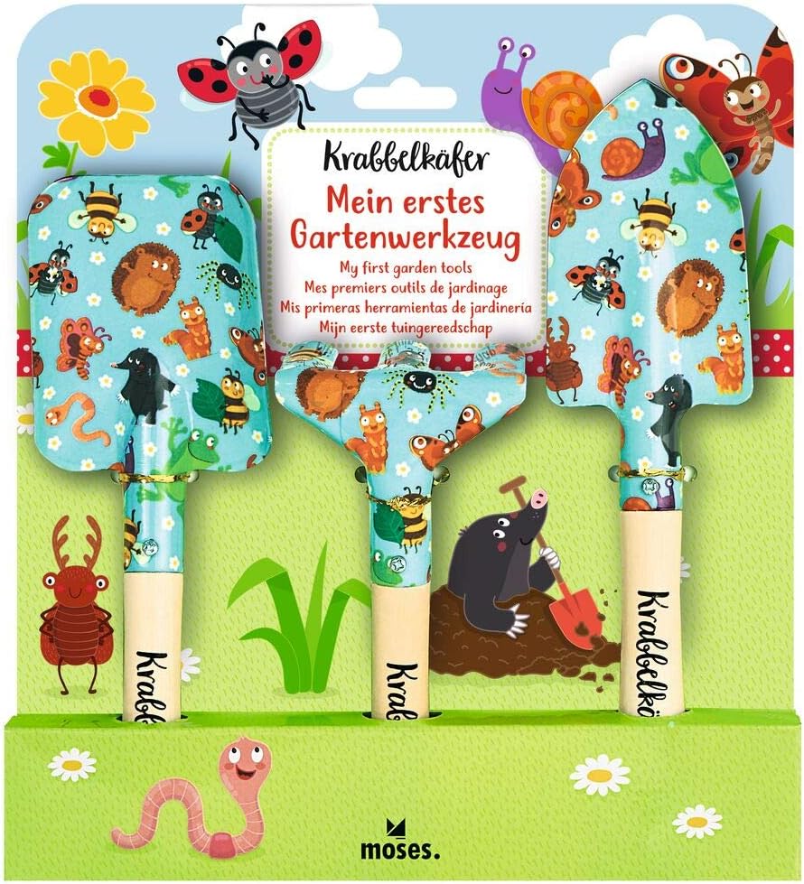 moses. 16142 Krabbelkäfer Mein erstes Gartenwerkzeug & Unisex Kinder 16153 moses Krabbelk fer Sch rz
