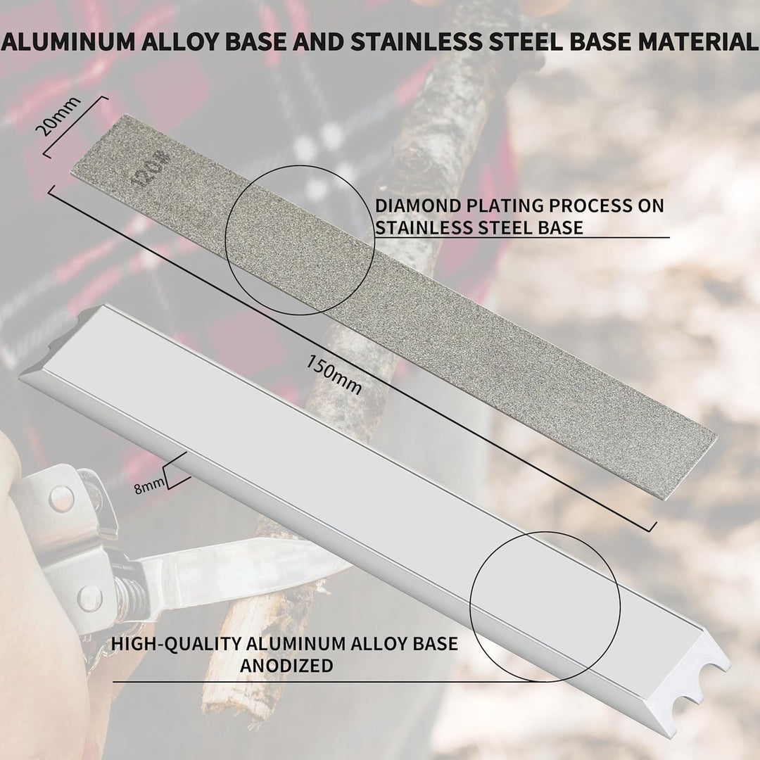 CWOVRS Diamant Schleifstein 6 Stück Mit Basis aus Aluminiumlegierung, Diamant Schleifstein Kochmesse