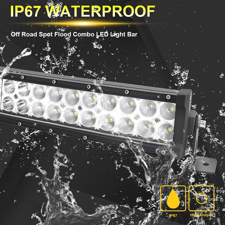 Willpower 32 Zoll 81cm 180W LED Arbeitsscheinwerfer Bar 12V 24V Zusatzscheinwerfer Gebogen Wasserdic