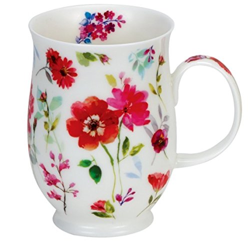 Quadrophenia-Shop DUNOON Floral Harmony Red Dunoon Becher Suffolk