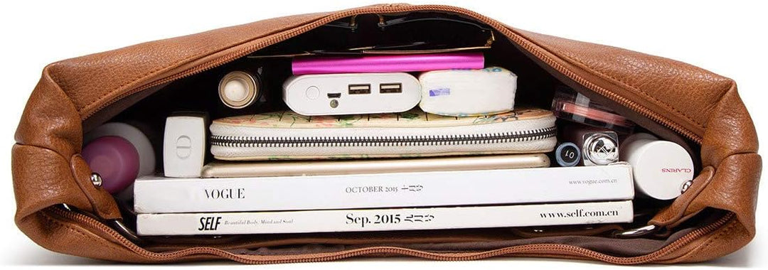 BUKESIYI Damen Tasche Handtasche Umhängetasche Schultertasche Frauen Kulturbeutel Weekender Klein PU