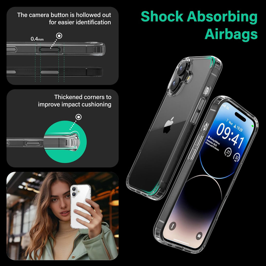 ONES für iPhone 17 Ultradünn Hülle, Militärnorm Schutz HandyHülle, Vergilbungsbeständig Kratzfeste R