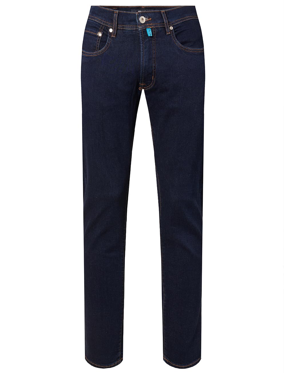 Pierre Cardin Herren Hose Lyon | Männer Jeans, Stoffhose | Tapered Fit 32W / 32L Dark Blue Stonewash