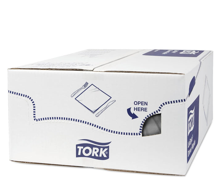 Tork 478728 Linstyle Premium Dinnerservietten Grau / Servietten stoffähnlich und saugfähig / 1-lagig