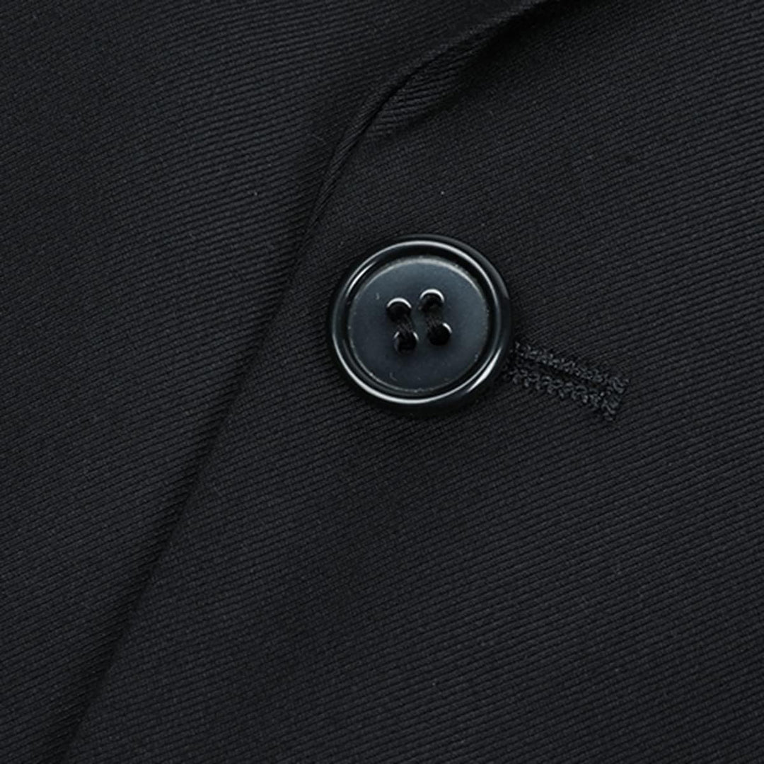 Allthemen Sakko Herren Slim Fit Anzugjacke EIN Knopf Sakko für Business M Schwarz, M Schwarz