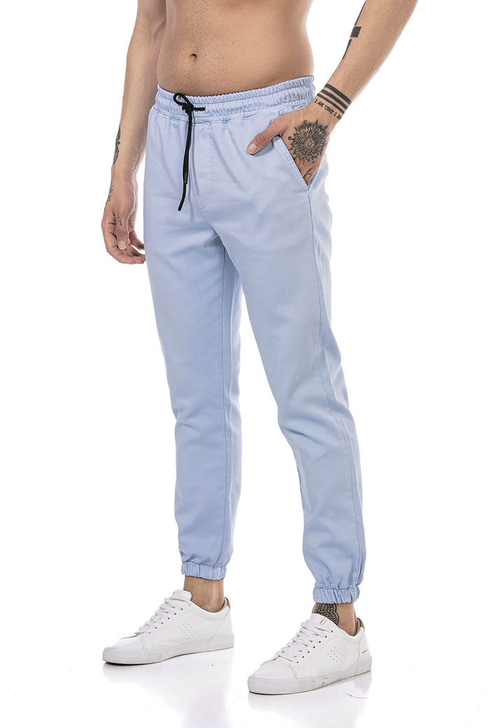 Redbridge Hose für Herren Freizeit-Hose Jogger Pants Chino L Hellblau, L Hellblau