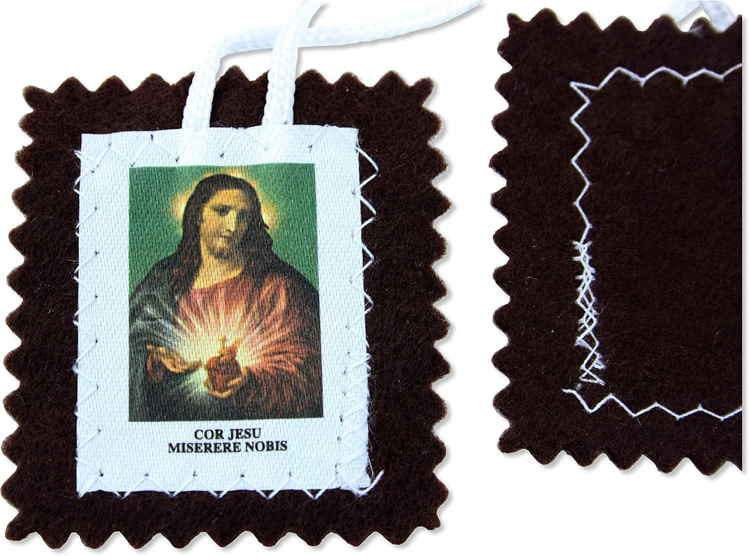 Schädel aus Stoff Unserer Lieben Frau vom Karmel - Set 10 Stück - 5,5 x 4,5 cm (mittel) Media, Media