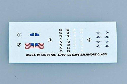 Trumpeter 05725 Modellbausatz USS Baltimore CA-68 1944