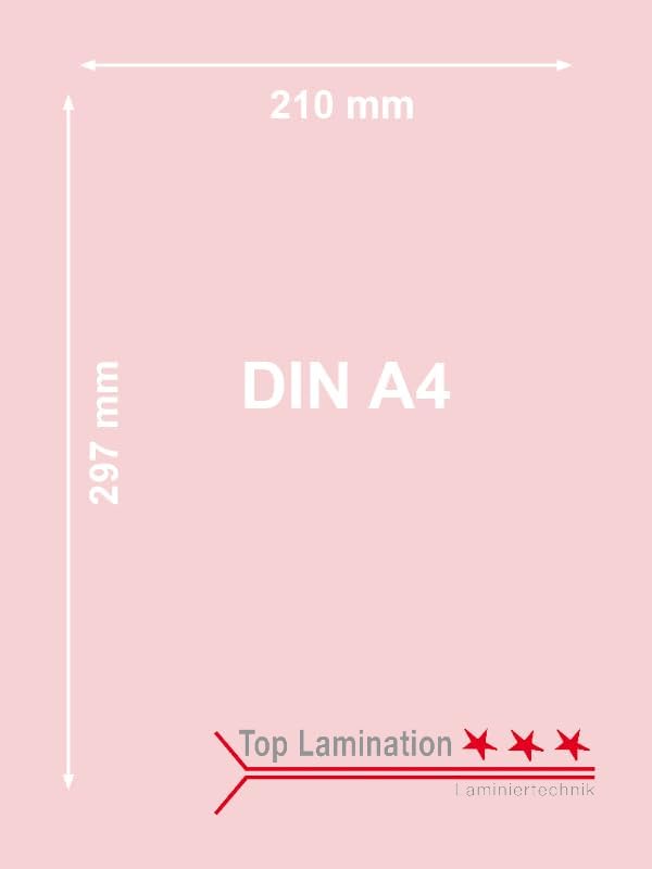 50 Blatt Ton-Bastel-Karton DIN A4 240g/m² rosa Dickes Ton-Papier 210x297mm super zum Basteln - kompl