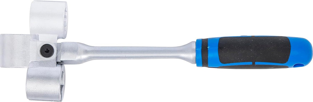 BGS 8272 | Spezial-Ringschlüssel für Lambdasonden, kippbar, mit Griff | SW 22 mm