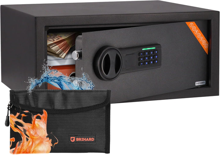 Brihard Laptop-Safe Elektronischer - 20x43x35cm Computer-Safe-Box mit LED-Bildschirm mit Digitalem Z