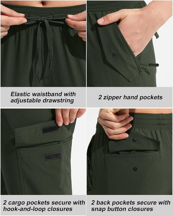 MOCOLY Damen Leichte Atmungsaktive Wanderhose Trekkinghose Outdoor wasserdichte Cargo Hose Kletterho