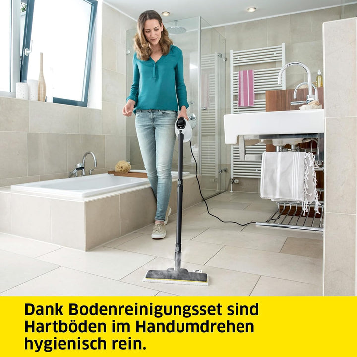 Kärcher Dampfreiniger SC 1, Dampfdruck: 3 bar, Aufheizzeit: 3 min., Leistung: 1.200 W, Flächenleistu