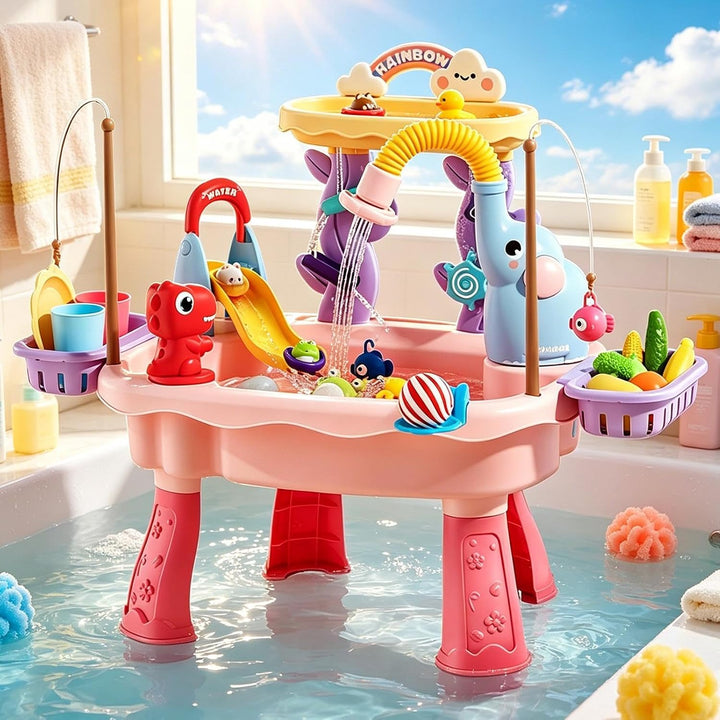Kinder Wassertisch Elefanten-Design Sensorik-Waschbeckenspielzeug | Kinder Aktivitätstisch Für Hinte