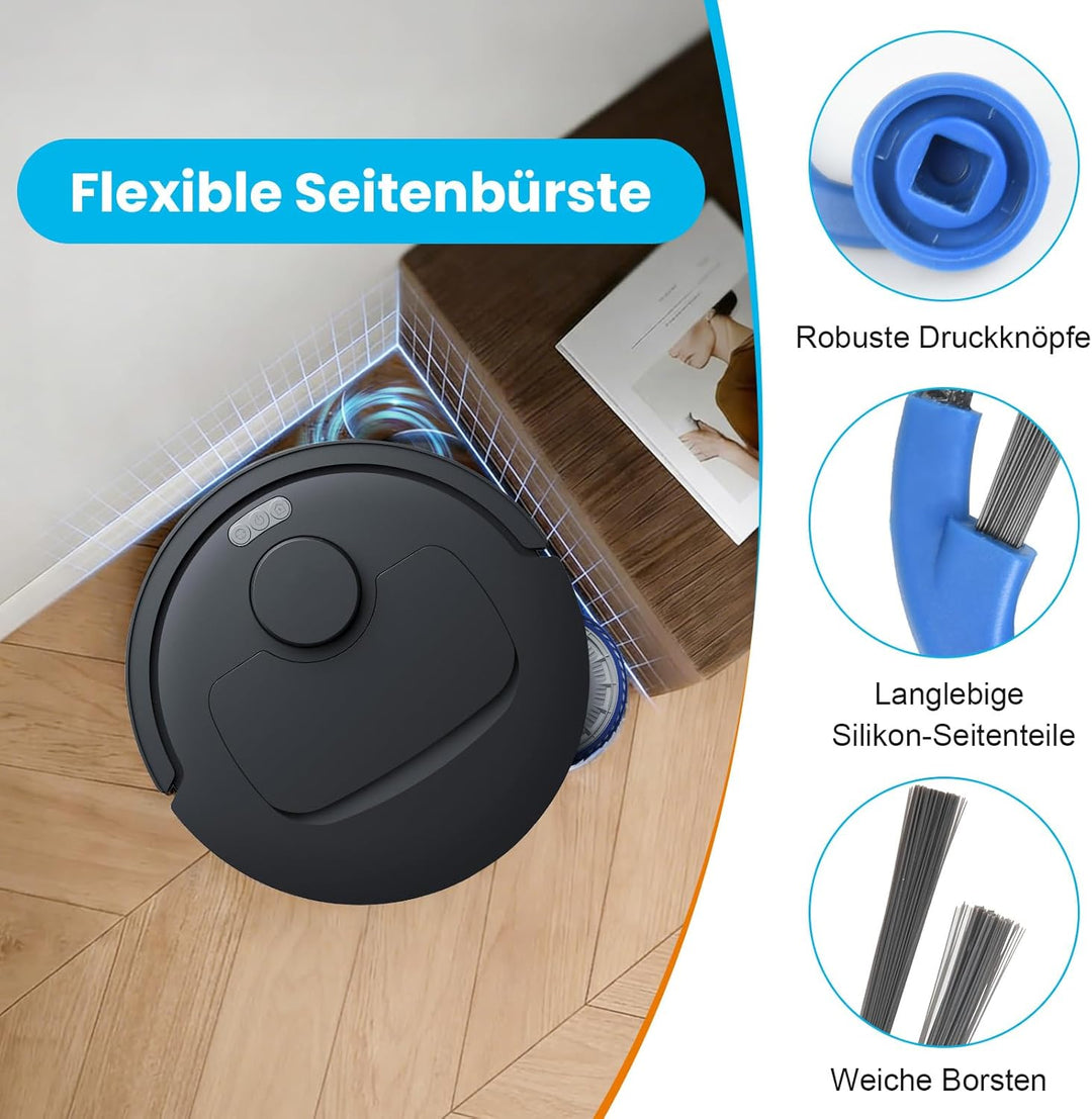 25 Stück Zubehör für Ecovacs Deebot T30C, T30C Omni, T30C Omni Gen2 Saugroboter Ersatzteile, 2 Haupt