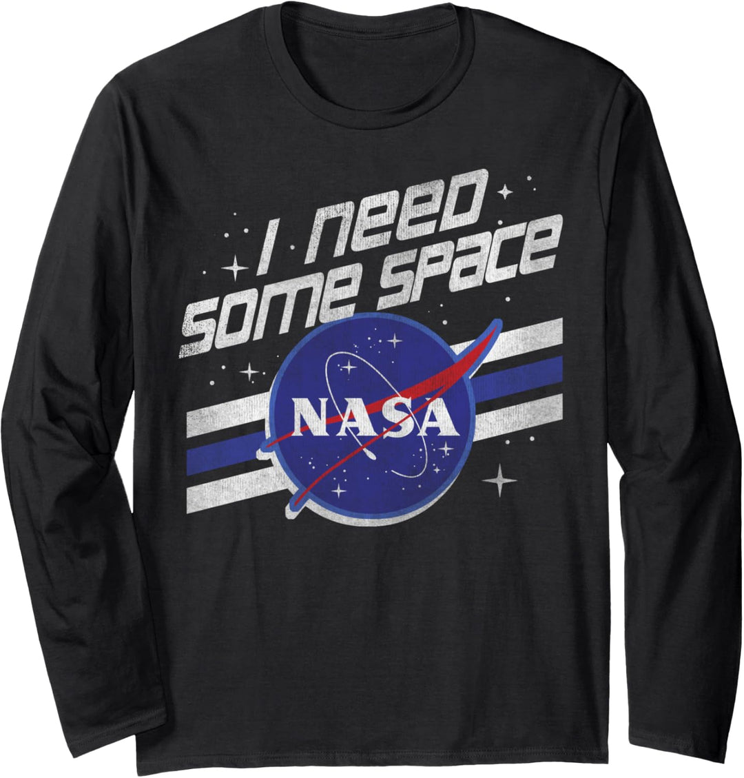 NASA I Need Some Space Belt Logo Langarmshirt