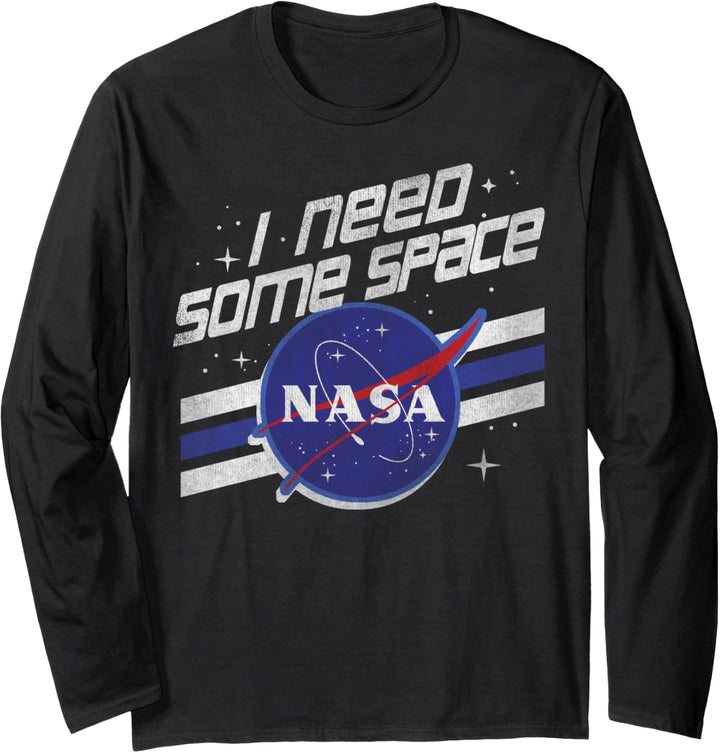 NASA I Need Some Space Belt Logo Langarmshirt