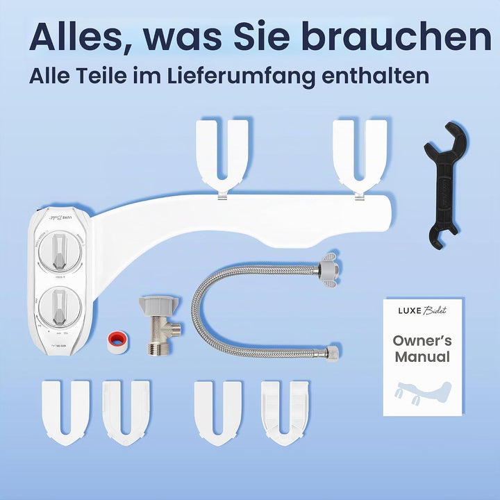 LUXE Bidet NEO 185 Plus – Mechanischer Bidet-WC-Sitzaufsatz der nächsten Generation mit innovativen
