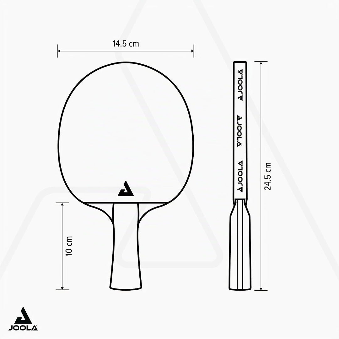 JOOLA Tischtennis Set Vivid Outdoor 2 Tischtennisschläger + 3 Tischtennisbälle + Tischtennishülle, L