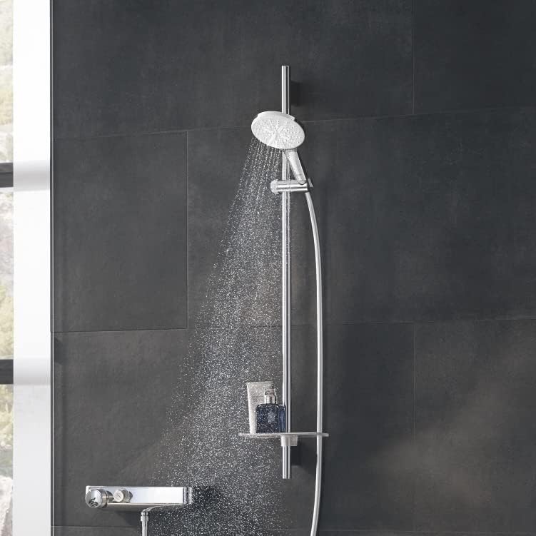 GROHE Rainshower 130 SmartActive | Brausestangenset 3 Strahlarten | Moon White | 26578LS0 Brausestan