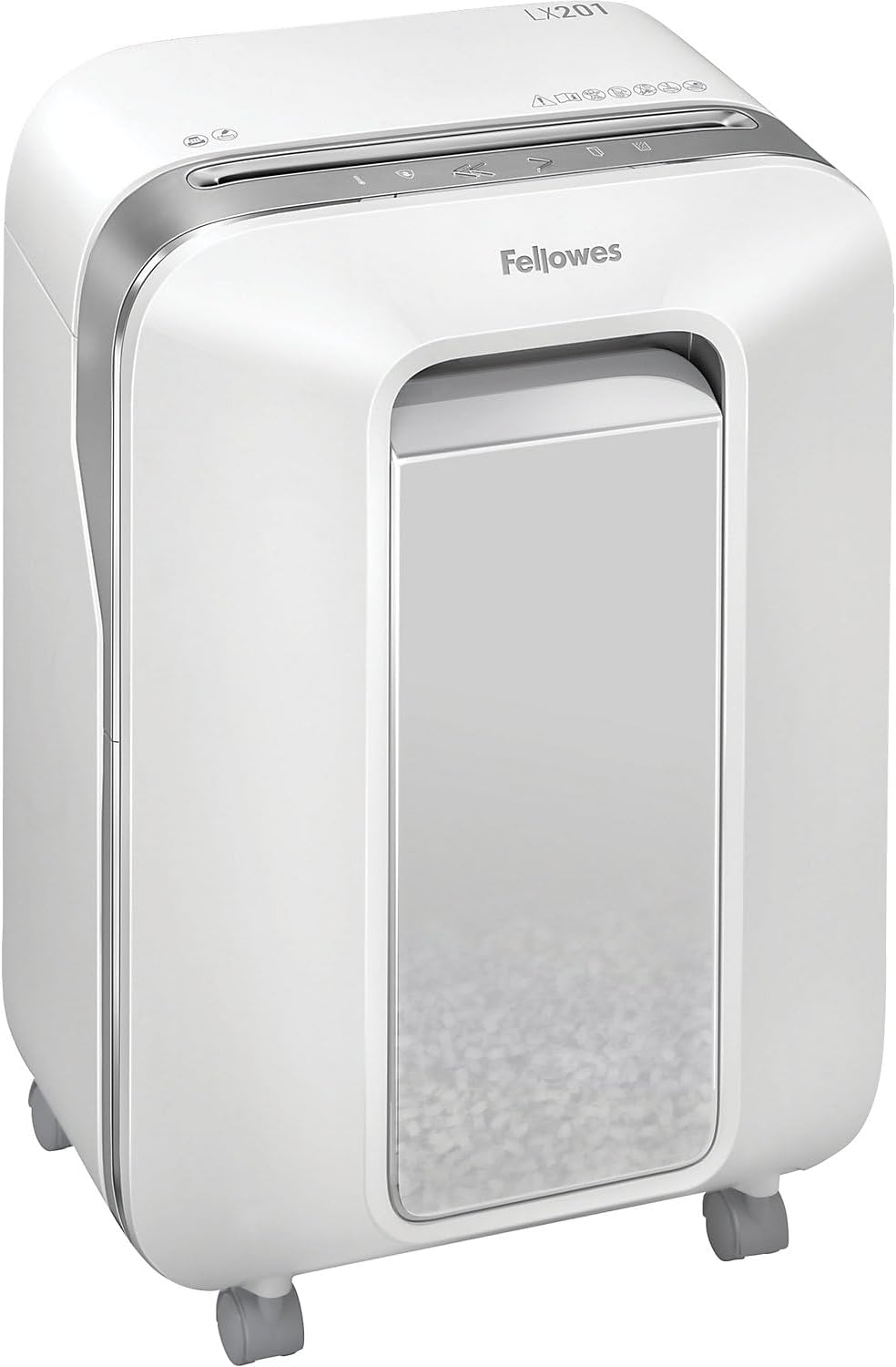 Fellowes Aktenvernichter 12 Blatt High Security (P5), Papierschredder für Büro, Powershred LX201, Mi