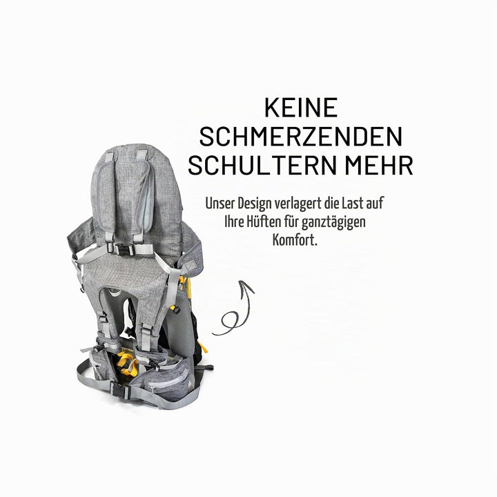 OE Schulter-Trage für Kinder und Kleinkinder (1–4 Jahre) mit abnehmbarem Rucksack und Sonnendach, kl