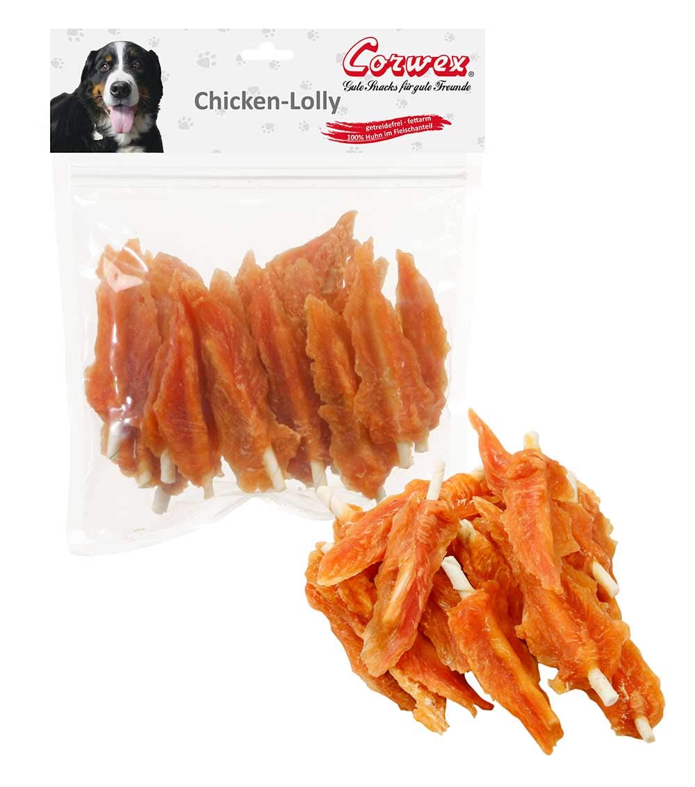 Corwex Hundesnack Chicken-Lolly Chicken-Flags (3 x 500g) 500 g (3er Pack), 500 g (3er Pack)