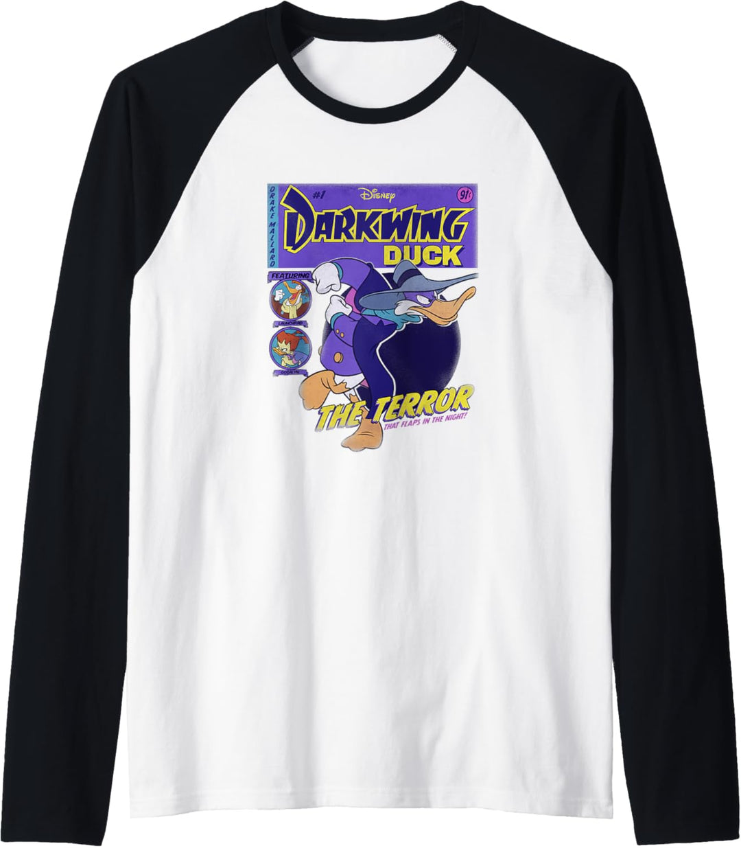 Disney Darkwing Duck Comiccover Raglan