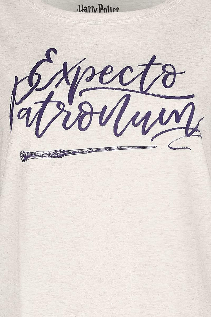 Harry Potter Patronus UV Frauen T-Shirt Creme meliert Fan-Merch, Filme S Creme Meliert, S Creme Meli