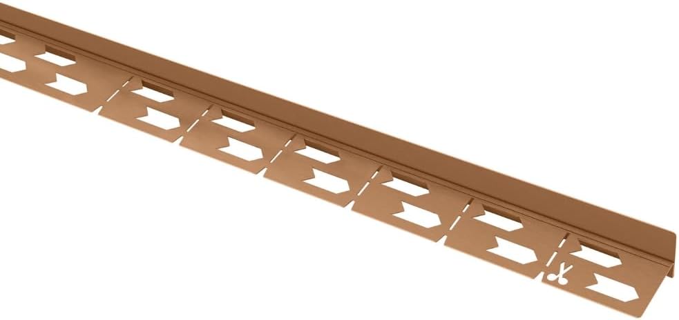 VOGI Gefälleprofil Gefälleprofil für Glasduschen RECHTS KUPFER 120cm Skandinavischer Edelstahl Dauer