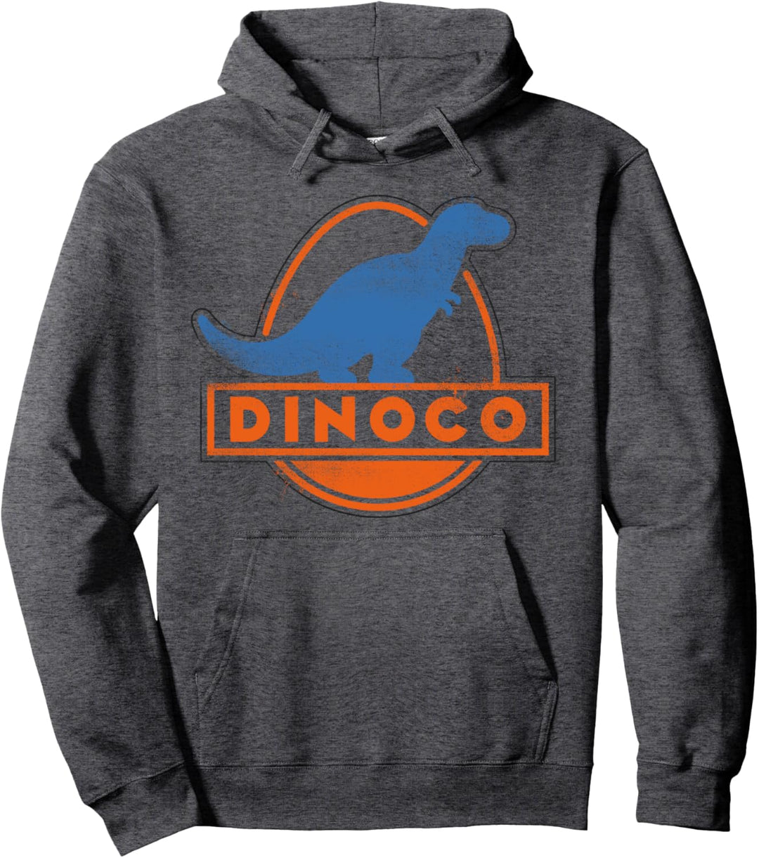 Disney Pixar Cars Dinoco Vintage Logo Text Pullover Hoodie