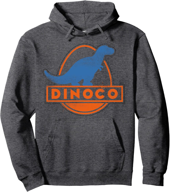Disney Pixar Cars Dinoco Vintage Logo Text Pullover Hoodie