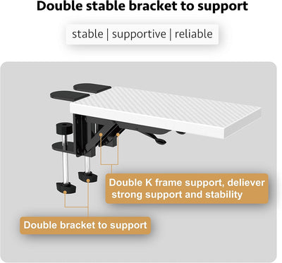 Honjie Computerarmhalterung geeignet für Schreibtische, stabile Mausarmhalterung, Computer-Tischverl