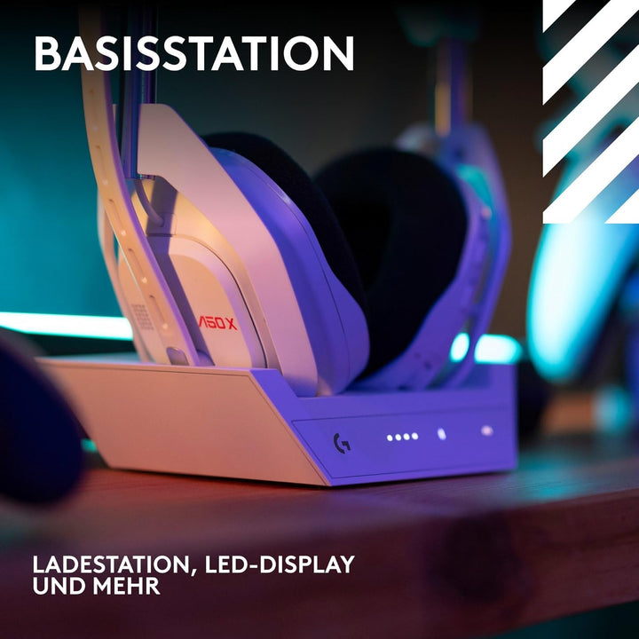 Logitech G Astro A50 X LIGHTSPEED, Kabelloses Gaming-Headset + Basisstation – PRO-G GRAPHENE, PLAYSY