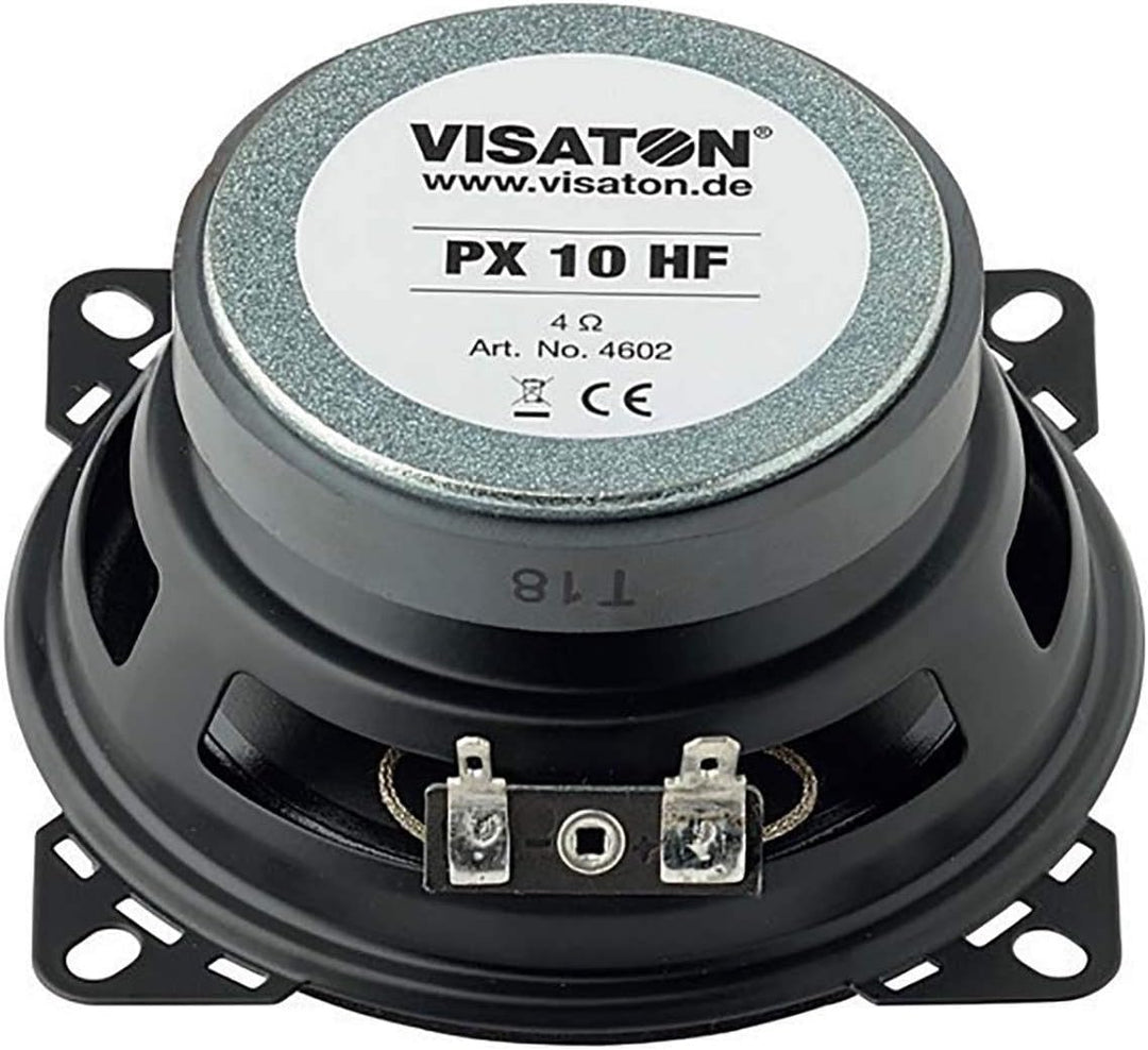NEDIS Visaton PX 10 HF - 4 Ohm 4 Zoll 10 cm 2-Wege-Koaxiallautsprecher 20 W 4 Ω Wasserfeste Polyprop