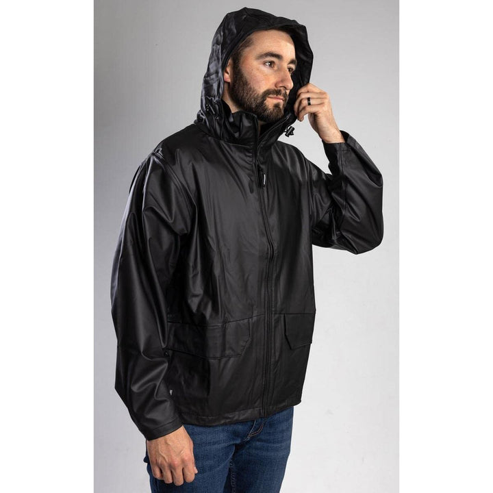 Helly Hansen Workwear Regenjacke Voss wasserdicht XXL, Schwarz (Marineblau), 70180 990, XXL Schwarz