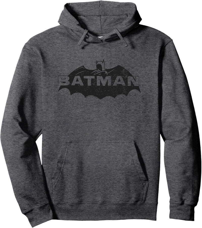 Batman Newsprint Logo Pullover Hoodie