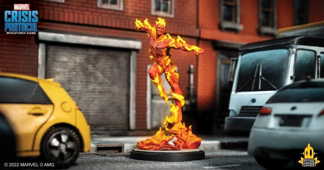 Marvel Crisis Protocol Captain America & The Original Human Torch