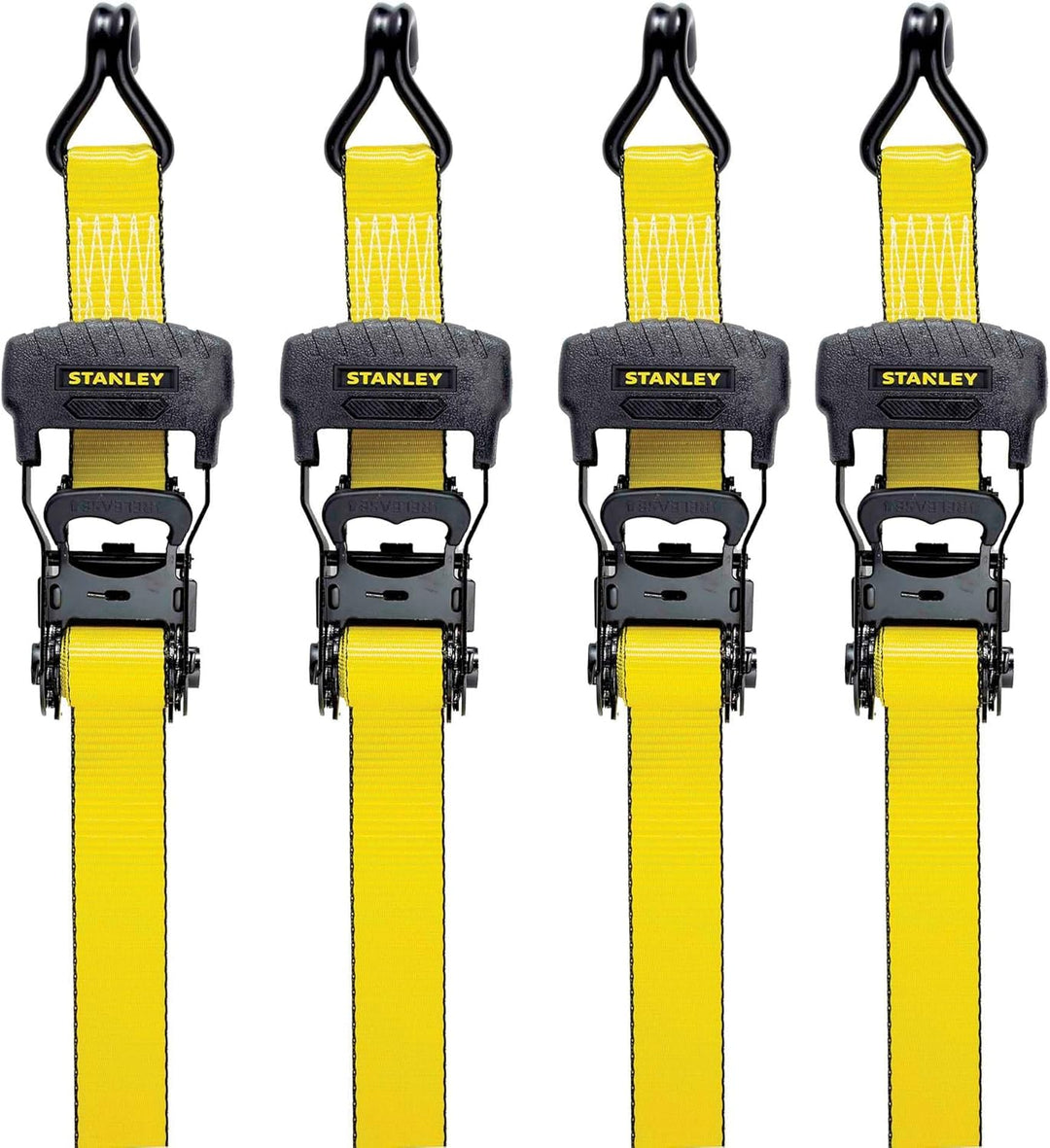 STANLEY S10074 Spanngurte mit Ratsche, 3,8 cm x 4,9 m, für schwere Ladungen (1.500 kg Bruchfestigkei