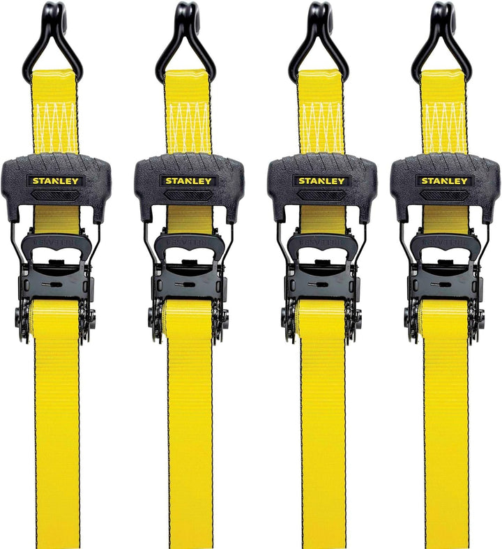 STANLEY S10074 Spanngurte mit Ratsche, 3,8 cm x 4,9 m, für schwere Ladungen (1.500 kg Bruchfestigkei