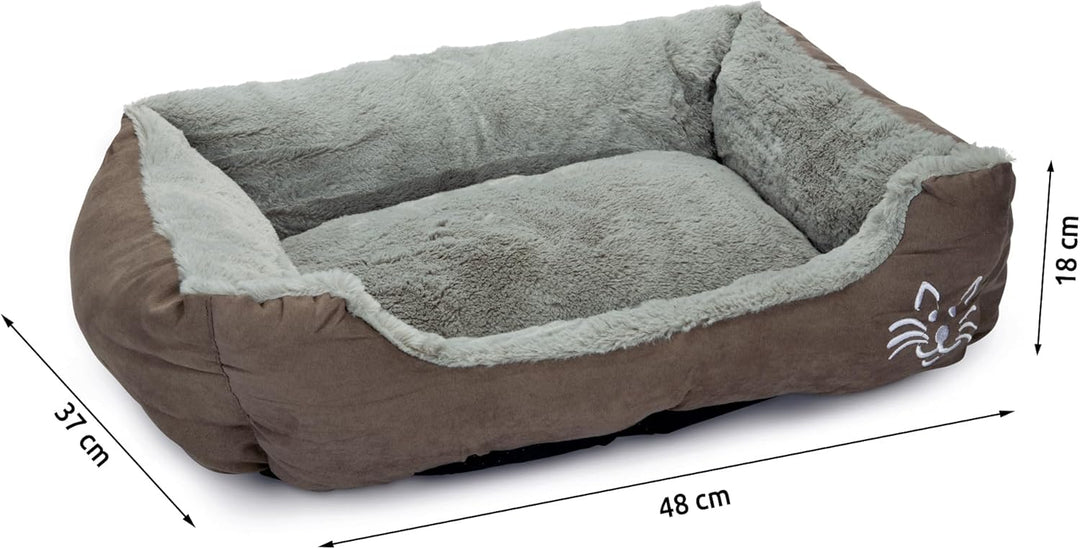 Beeztees Baboo, Katzenbett, grau, 48x37x18 cm, grau
