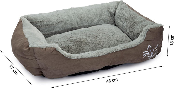 Beeztees Baboo, Katzenbett, grau, 48x37x18 cm, grau