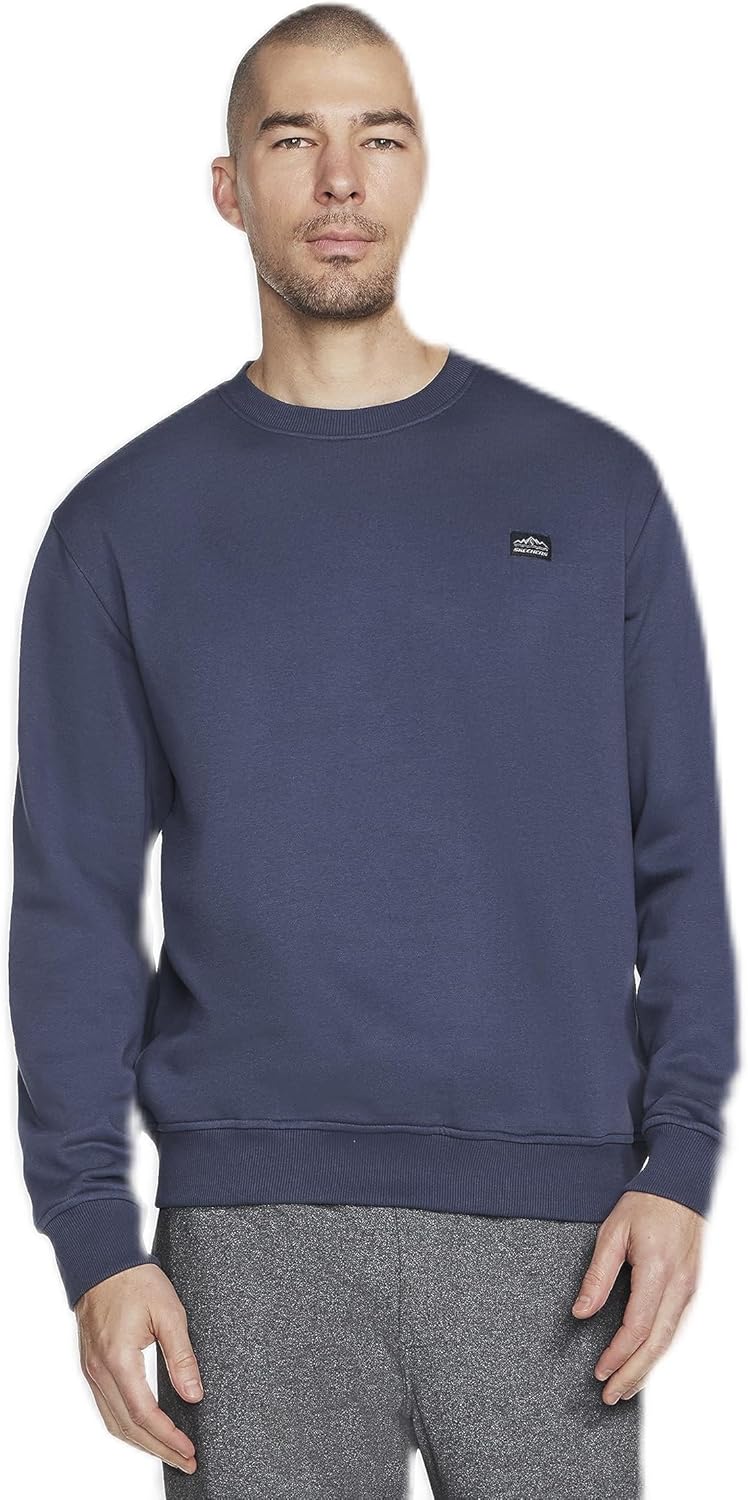 Skechers Herren Skech-Sweats Definition Crew Pullover XL Blue Nights, XL Blue Nights