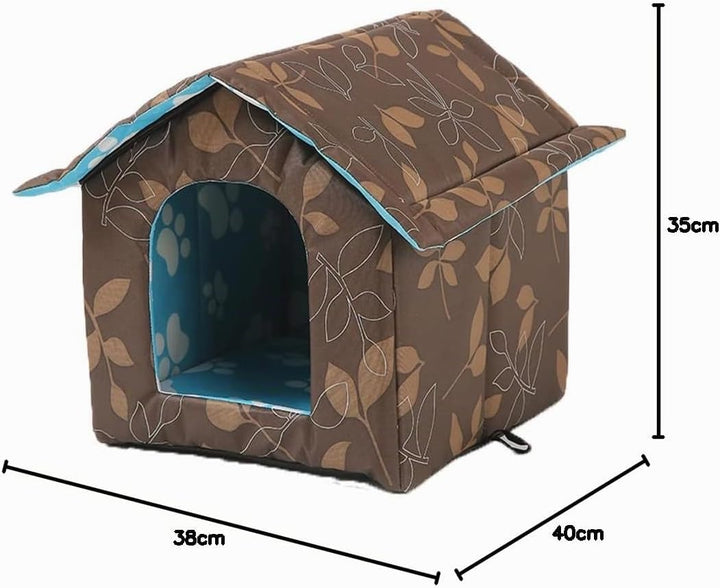 Katzenhaus Für Draussen Winterfest Wasserdicht Und Warm Faltbare Pet Tierheim Für Katzen Mit Abnehmb