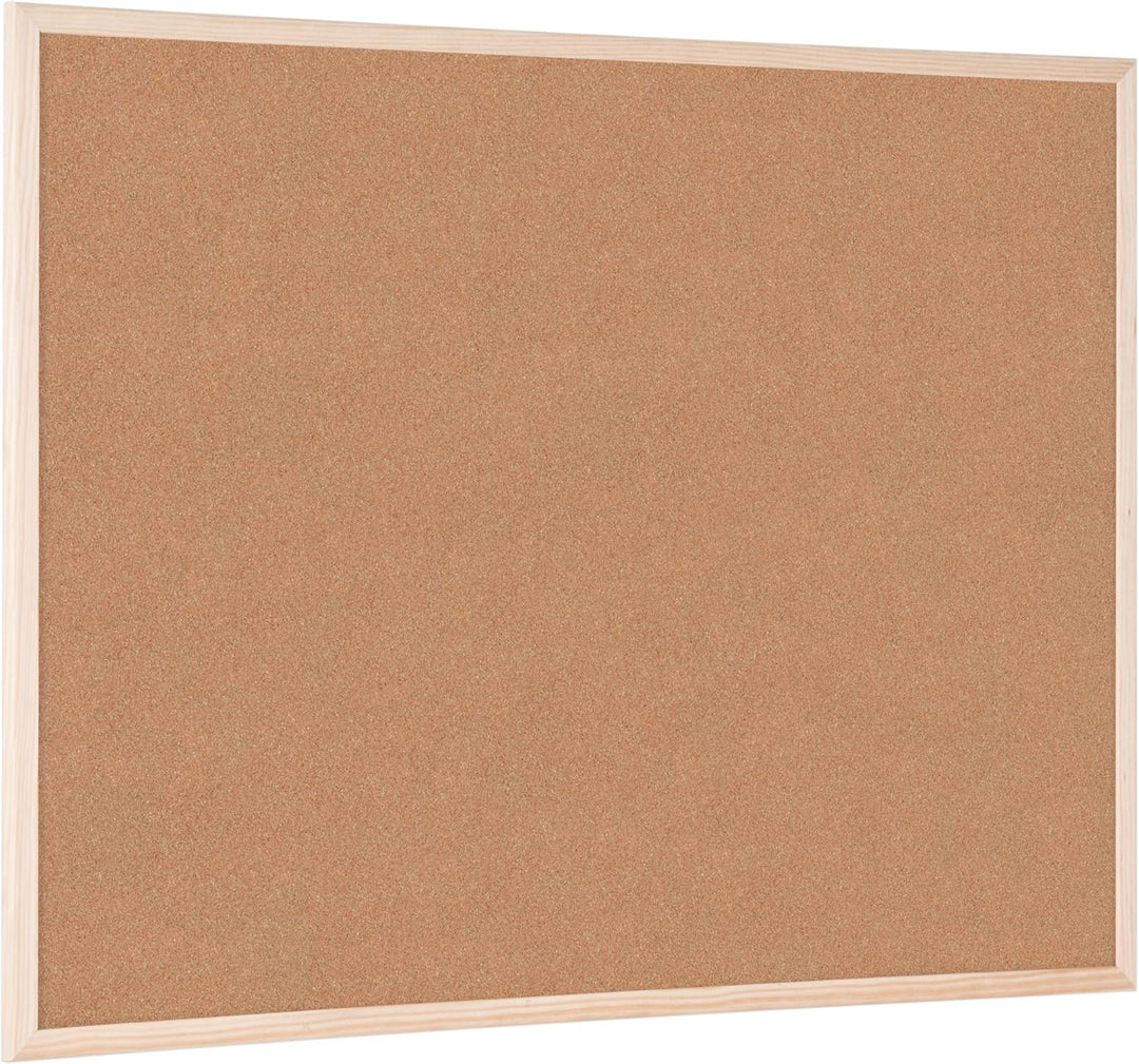 Bi-Office Korktafel / Pinnwand mit Holzrahmen- 5 Grössen wählbar - 80 x 60 cm 80 x 60 cm Single, 80