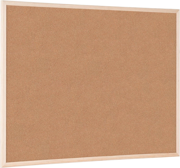 Bi-Office Korktafel / Pinnwand mit Holzrahmen- 5 Grössen wählbar - 80 x 60 cm 80 x 60 cm Single, 80