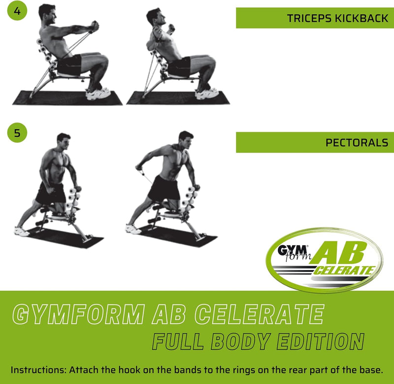 Gymform Ab Celerate Abdominal Training Equipment Widerstandsbänder, Widerstandsbänder