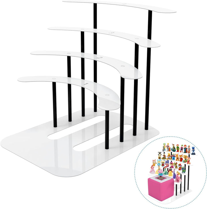 JYiuog Regal für Tonies, Metall Display ständer für Toniebox，Aufbewahrungsregal für 30–40 Figuren ,