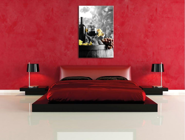 Pixxprint gemischte Auslese an Weintrauben als Leinwandbild/Grösse: 120x80 cm/Wandbild/Kunstdruck/fe