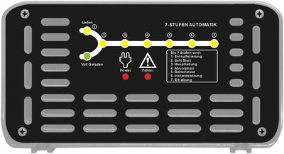 12V Ladegerät LC 7.0 Blei Säure AGM Gel Calcium Batterie Automatik Ladegerät Auto Solar